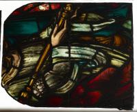 ELYGM:1982.16.2Stained glass panel showing shows angel holding a staff © SGM